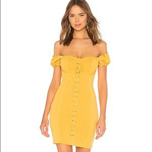 Revolve corset dress lace up, endless rose